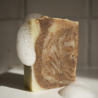 Earth Elements Solid Soap Bar – Coffee Mint – Scrub Bar